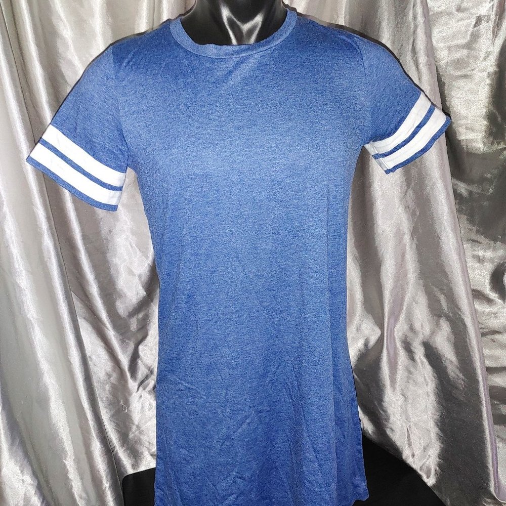 Yidarton Blue Short Sleeve Summer Dress. Size M Brand new with tags